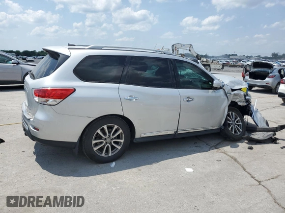 2016 Nissan Pathfinder SL with VIN 5N1AR2MN7GC604256, listed as a Copart auction lot 59204855 with 224,594 mi miles and Salvage title. Bid and sale history available at DreamBid. Image 3.