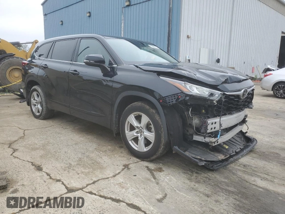 2020 Toyota Highlander L with VIN 5TDCZRBH9LS001983, listed as a Copart auction lot 56965735 with 44,090 mi miles and Salvage title. Bid and sale history available at DreamBid. Image 4.