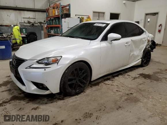 2014 Lexus IS 250 with VIN JTHCF1D27E5002656, listed as a Copart auction lot 52201135 with 194,842 mi miles and Salvage title. Bid and sale history available at DreamBid. Image 1.