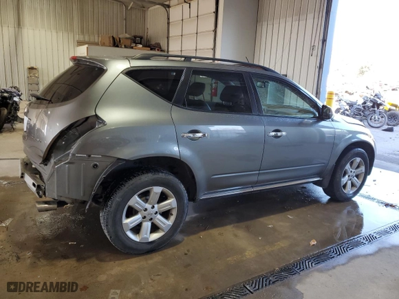 2007 Nissan Murano S with VIN JN8AZ08W57W633673, listed as a Copart auction lot 78941424 with 145,719 mi miles and Salvage Title. Bid and sale history available at carsss.com. Image 3.