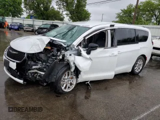 2024 Chrysler Pacifica Touring L with VIN 2C4RC1BG7RR119844, listed as a Copart auction lot 55773145 with Not provided miles and Salvage title. Bid and sale history available at DreamBid. Image 1.