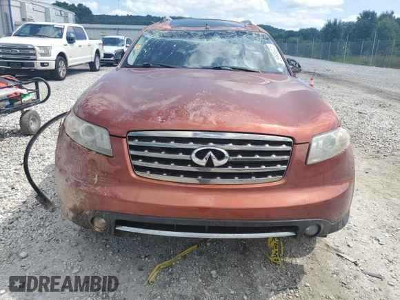 2008 Infiniti FX Options with VIN JNRBS08W68X400384, listed as a Copart auction lot 59956025 with 173,499 mi miles and Salvage title. Bid and sale history available at DreamBid. Image 5.