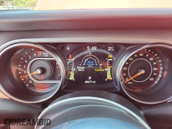 2020 Jeep Wrangler Unlimited Sahara with VIN 1C4HJXEN0LW115812, listed as a Copart auction lot 65534905 with 40,677 mi miles and Clean title. Bid and sale history available at DreamBid. Image 9.