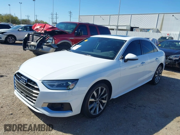 2020 Audi A4 Premium z VIN WAUGMAF44LN013504, wystawiony jako IAAI lot #41846708 z przebiegiem 76 658 mil mil oraz . Historia ofert i sprzedaży dostępna na DreamBid. Obrazek 2.