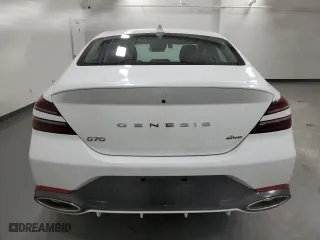 2025 Genesis G70 2.5T with VIN KMTG34SC4SU149464, listed as a Copart auction lot 54305175 with 10,646 mi miles and Clean Title. Bid and sale history available at carsss.com. Image 6.