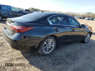 2018 Infiniti Q50 Sport with VIN JN1EV7AP7JM363050, listed as a Copart auction lot 86200424 with 98,433 mi miles and Salvage Title. Bid and sale history available at carsss.com. Image 3.