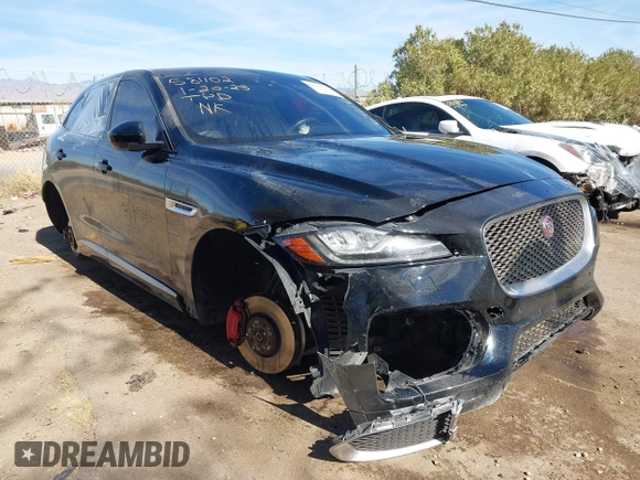2020 Jaguar F-Pace S with VIN SADCM2FV6LA641169, listed as a IAAI auction lot 41413523 with 59,636 mi miles and . Bid and sale history available at DreamBid. Image 6.