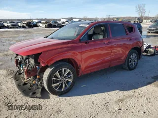 2020 Hyundai Santa Fe SEL with VIN 5NMS33AD3LH291813, listed as a Copart auction lot 42588095 with 122,437 mi miles and Salvage Title. Bid and sale history available at carsss.com. Image 1.