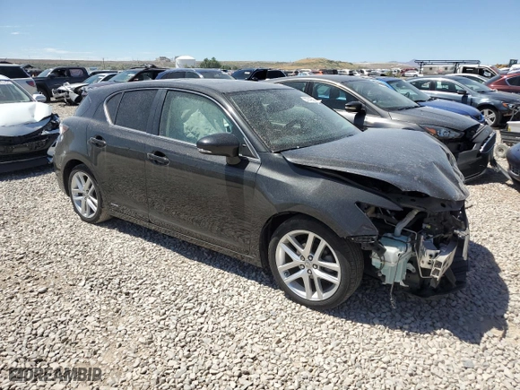 2017 Lexus CT with VIN JTHKD5BH1H2287070, listed as a Copart auction lot 57743584 with 0 mi miles and Salvage Title. Bid and sale history available at carsss.com. Image 4.