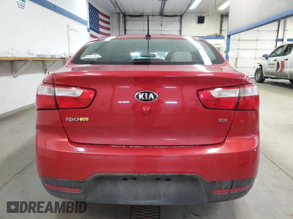 2015 Kia Rio EX with VIN KNADN4A35F6499738, listed as a Copart auction lot 45329805 with 99,029 mi miles and Salvage Title. Bid and sale history available at carsss.com. Image 6.