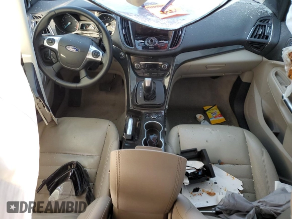 2015 Ford Escape Titanium with VIN 1FMCU0J99FUA26849, listed as a Copart auction lot 50583825 with Not provided miles and Salvage title. Bid and sale history available at DreamBid. Image 8.