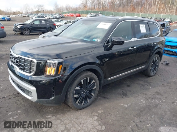 2024 Kia Telluride SX Prestige X-Pro with VIN 5XYP5DGC9RG508532, listed as a IAAI auction lot 41055717 with 4,808 mi miles and . Bid and sale history available at DreamBid. Image 2.