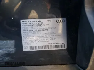 2019 Audi e-tron Prestige z VIN WA1VABGE6KB024661, wystawiony jako Copart lot #73187202 z przebiegiem Nie podano mil oraz . Historia ofert i sprzedaży dostępna na DreamBid. Obrazek 14.