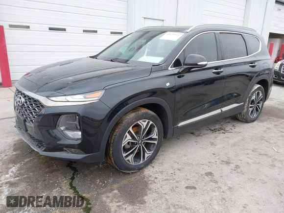 2019 Hyundai Santa Fe Ultimate with VIN 5NMS5CAA8KH019109, listed as a IAAI auction lot 41120391 with 101,829 mi miles and . Bid and sale history available at DreamBid. Image 2.