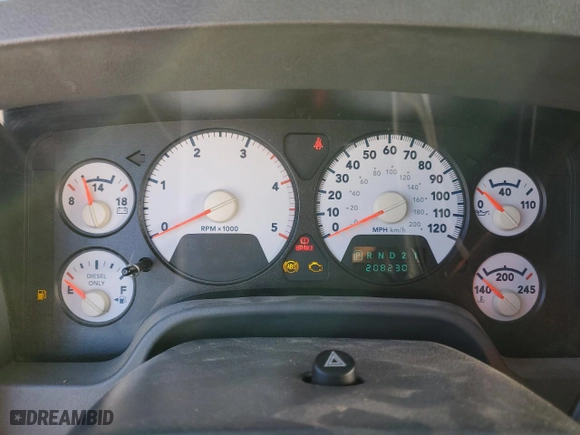 2007 Dodge Ram 2500 SLT with VIN 1D7KS28C07J510064, listed as a Copart auction lot 72928404 with 208,230 mi miles and Salvage Title. Bid and sale history available at carsss.com. Image 9.