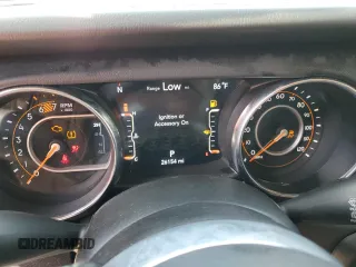 2022 Jeep Wrangler Unlimited Sahara with VIN 1C4HJXEN3NW242458, listed as a Copart auction lot 48148815 with 26,154 mi miles and Salvage Title. Bid and sale history available at DreamBid. Image 9.