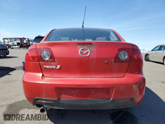 2006 Mazda 3 i Touring with VIN JM1BK32FX61409499, listed as a Copart auction lot 51084515 with 226,252 mi miles and Clean Title. Bid and sale history available at DreamBid. Image 6.