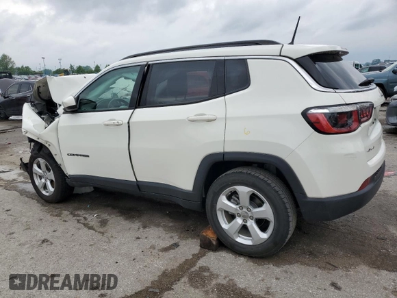 2018 Jeep Compass Latitude z VIN 3C4NJDBB6JT282965, wystawiony jako Copart lot #59621735 z przebiegiem Nie podano mil oraz Szkoda całkowita • Salvage title. Historia ofert i sprzedaży dostępna na DreamBid. Obrazek 2.