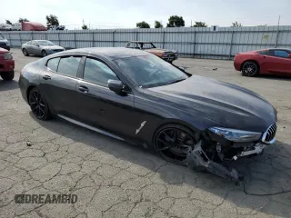 2020 BMW 8 Series 840i with VIN WBAGV2C04LCE26333, listed as a Copart auction lot 66553854 with 54,301 mi miles and Salvage Title. Bid and sale history available at carsss.com. Image 4.