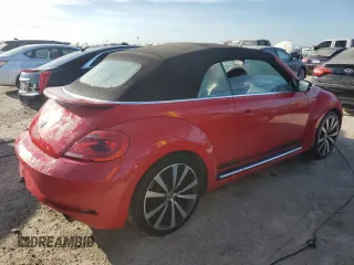 2015 Volkswagen Beetle with VIN 3VW7S7ATXFM807316, listed as a Copart auction lot 74566154 with Not Provided miles and Non Repairable. Bid and sale history available at DreamBid. Image 3.