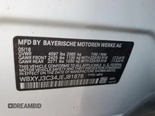 2018 BMW X2 sDrive28i with VIN WBXYJ3C34JEJ81876, listed as a Copart auction lot 45913425 with 89,796 mi miles and Salvage Title. Bid and sale history available at carsss.com. Image 13.