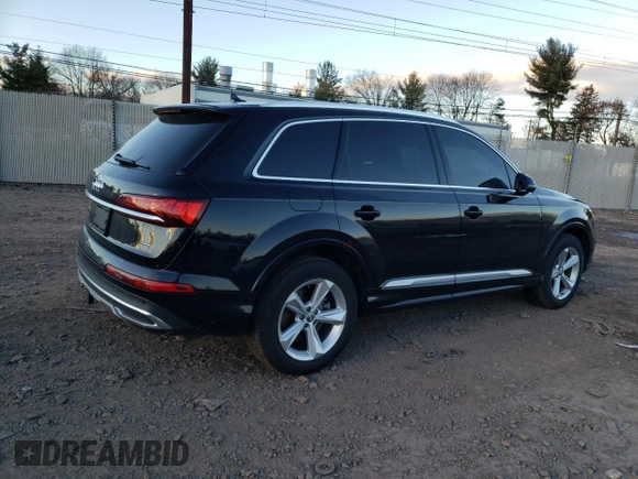 2020 Audi Q7 Premium with VIN WA1AXAF76LD000148, listed as a Copart auction lot 82021223 with 63,050 mi miles. Bid and sale history available at carsss.com. Image 3.