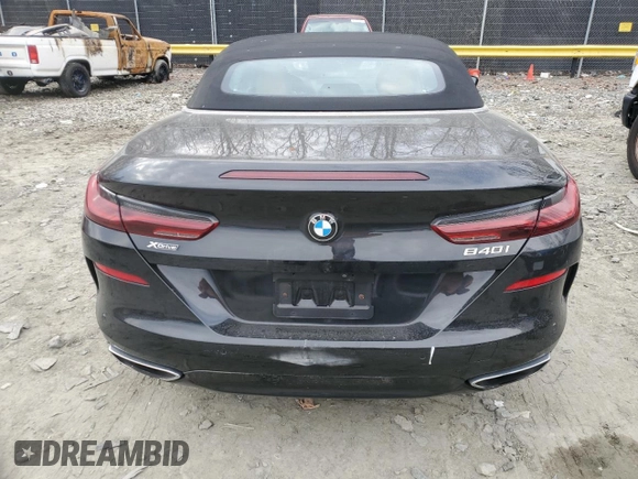 2020 BMW 8 Series 840i with VIN WBADZ4C07LCE88649, listed as a Copart auction lot 46906535 with 38,604 mi miles and Salvage title. Bid and sale history available at DreamBid. Image 6.