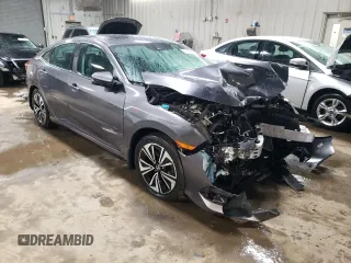 2018 Honda Civic EX-T with VIN 19XFC1F42JE000270, listed as a Copart auction lot 46618665 with 54,321 mi miles and Salvage title. Bid and sale history available at DreamBid. Image 4.