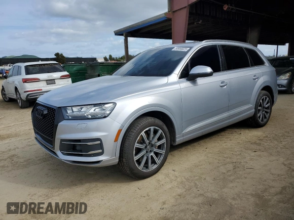 2017 Audi Q7 Premium Plus with VIN WA1LAAF78HD024906, listed as a Copart auction lot 50955025 with 124,894 mi miles and Salvage title. Bid and sale history available at DreamBid. Image 1.