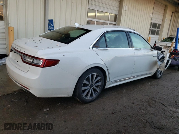 2020 Lincoln Continental Standard with VIN 1LN6L9PK3L5602990, listed as a Copart auction lot 85198644 with 0 mi miles and Non Repairable. Bid and sale history available at carsss.com. Image 3.