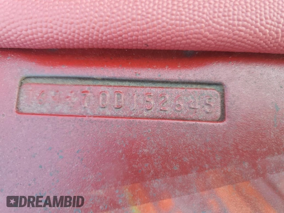 1970 Chevrolet Impala с VIN 164470D152645, выставлен на аукционе Copart как лот 65893135 с пробегом 132 785 миль миль и На запчасти • Non repairable. История ставок и продаж доступна на DreamBid. Изображение 13.