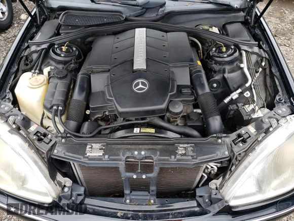 2001 Mercedes-Benz S-Class with VIN WDBNG75J01A212659, listed as a Copart auction lot 66066594 with 0 mi miles and Salvage Title. Bid and sale history available at carsss.com. Image 11.