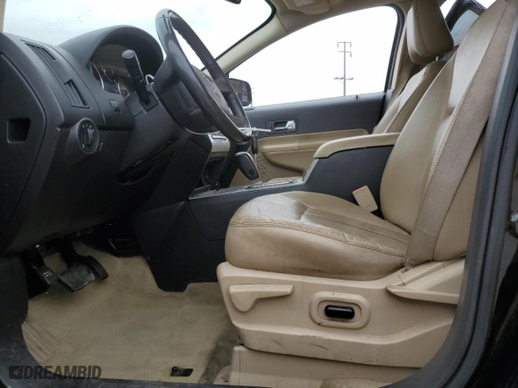 2010 Ford Edge SEL with VIN 2FMDK3JC7ABB58787, listed as a Copart auction lot 52556455 with 185,414 mi miles and Salvage Title. Bid and sale history available at carsss.com. Image 7.