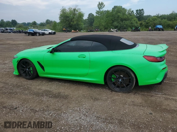 2020 BMW 8 Series z VIN WBAFY4C03LCE17539, wystawiony jako Copart lot #64737445 z przebiegiem 24 919 mil mil oraz Szkoda całkowita • Salvage title. Historia ofert i sprzedaży dostępna na DreamBid. Obrazek 2.