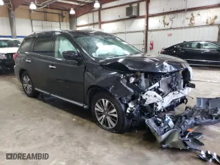 2018 Nissan Pathfinder SL with VIN 5N1DR2MM6JC623411, listed as a Copart auction lot 84332754 with 69,410 mi miles and Salvage Title. Bid and sale history available at carsss.com. Image 4.