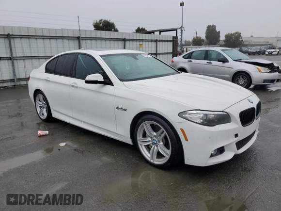 2014 BMW 5 Series 535d with VIN WBAXA5C58ED690187, listed as a Copart auction lot 86191924 with 116,624 mi miles and Salvage Title. Bid and sale history available at carsss.com. Image 4.
