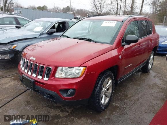 2011 Jeep Compass with VIN 1J4NF1FB9BD176358, listed as a IAAI auction lot 41782797 with 40,072 mi miles and . Bid and sale history available at carsss.com. Image 2.