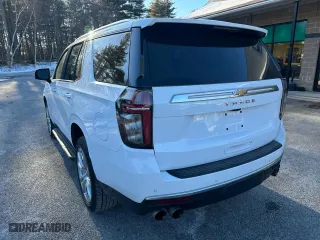 2021 Chevrolet Tahoe High Country with VIN 1GNSKTKL8MR400862, listed as a Copart auction lot 43861145 with 91,710 mi miles and Clean Title. Bid and sale history available at carsss.com. Image 3.