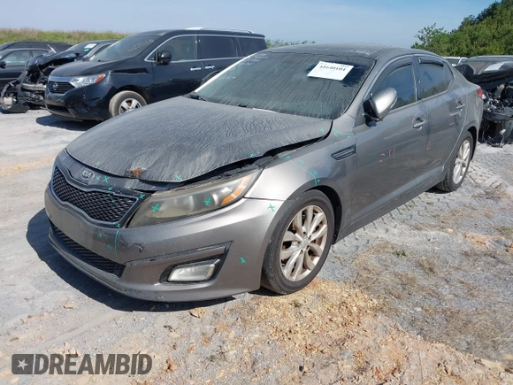 2015 Kia Optima EX with VIN 5XXGN4A76FG355992, listed as a IAAI auction lot 41640104 with 226,260 mi miles. Bid and sale history available at carsss.com. Image 2.
