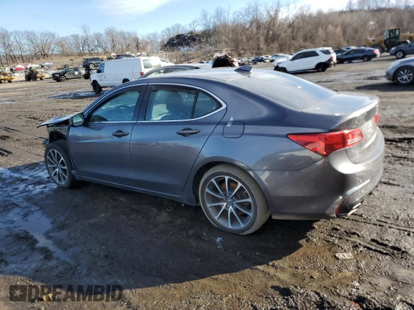 2019 Acura TLX with VIN 19UUB2F37KA004747, listed as a Copart auction lot 45744185 with 91,274 mi miles and Salvage Title. Bid and sale history available at carsss.com. Image 2.