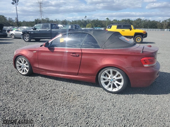 2012 BMW 1 Series 135i with VIN WBAUN7C5XCVM26740, listed as a Copart auction lot 75438554 with 0 mi miles and Salvage Title. Bid and sale history available at carsss.com. Image 2.
