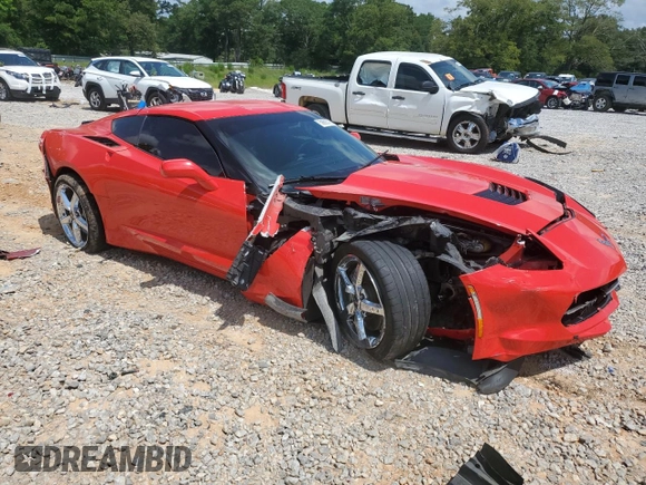 2014 Chevrolet Corvette 1LT with VIN 1G1YB2D71E5134308, listed as a Copart auction lot 59693705 with 72,822 mi miles and Salvage title. Bid and sale history available at DreamBid. Image 4.