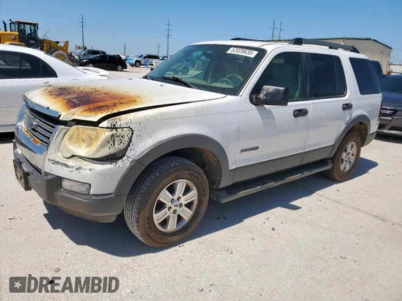 2006 Ford Explorer XLT with VIN 1FMEU73E36UA80451, listed as a Copart auction lot 52028635 with 189,647 mi miles and Salvage Title. Bid and sale history available at carsss.com. Image 1.