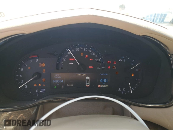 2015 Cadillac CTS Luxury RWD with VIN 1G6AR5SX3F0133042, listed as a Copart auction lot 50028255 with 149,534 mi miles and Salvage Title. Bid and sale history available at DreamBid. Image 9.
