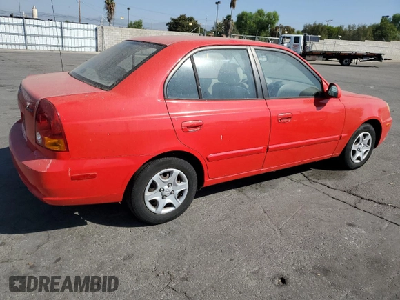 2005 Hyundai Accent GLS with VIN KMHCG45C55U593854, listed as a Copart auction lot 72237914 with 83,203 mi miles and Clean Title. Bid and sale history available at carsss.com. Image 3.