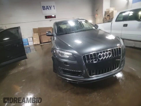 2015 Audi Q7 Premium with VIN WA1CGAFE0FD025722, listed as a Copart auction lot 48874585 with 105,663 mi miles and Salvage title. Bid and sale history available at DreamBid. Image 13.