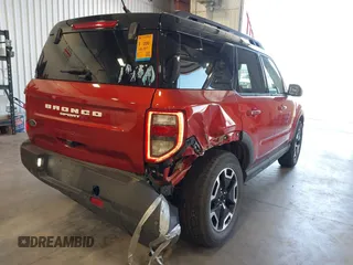 2022 Ford Bronco Sport Outer Banks with VIN 3FMCR9C68NRD74432, listed as a IAAI auction lot 42507901 with 45,557 mi miles and . Bid and sale history available at DreamBid. Image 4.