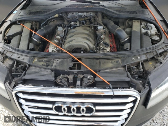 2012 Audi A8 с VIN WAURVAFD4CN017834, выставлен на аукционе Copart как лот 56951795 с пробегом 154 564 миль миль и Списание • Salvage title. История ставок и продаж доступна на DreamBid. Изображение 11.