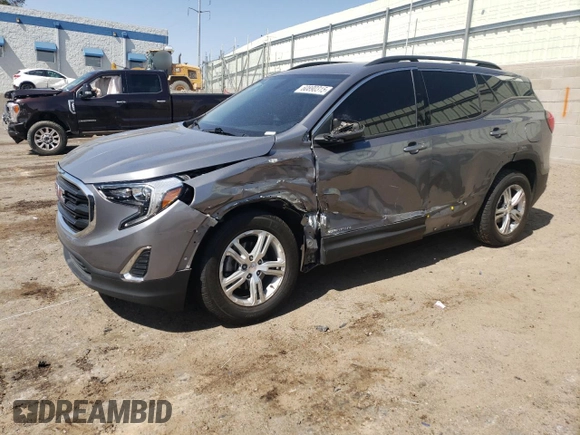 2019 GMC Terrain SLE z VIN 3GKALMEV5KL121057, wystawiony jako Copart lot #60890315 z przebiegiem 82 025 mil mil oraz Szkoda całkowita • Salvage title. Historia ofert i sprzedaży dostępna na DreamBid. Obrazek 1.