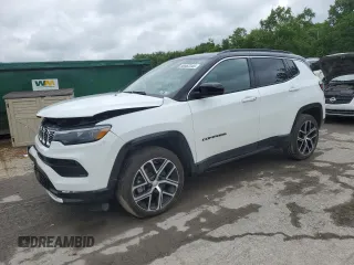2024 Jeep Compass Limited with VIN 3C4NJDCN7RT166260, listed as a Copart auction lot 58562245 with 1,836 mi miles and Salvage title. Bid and sale history available at DreamBid. Image 1.
